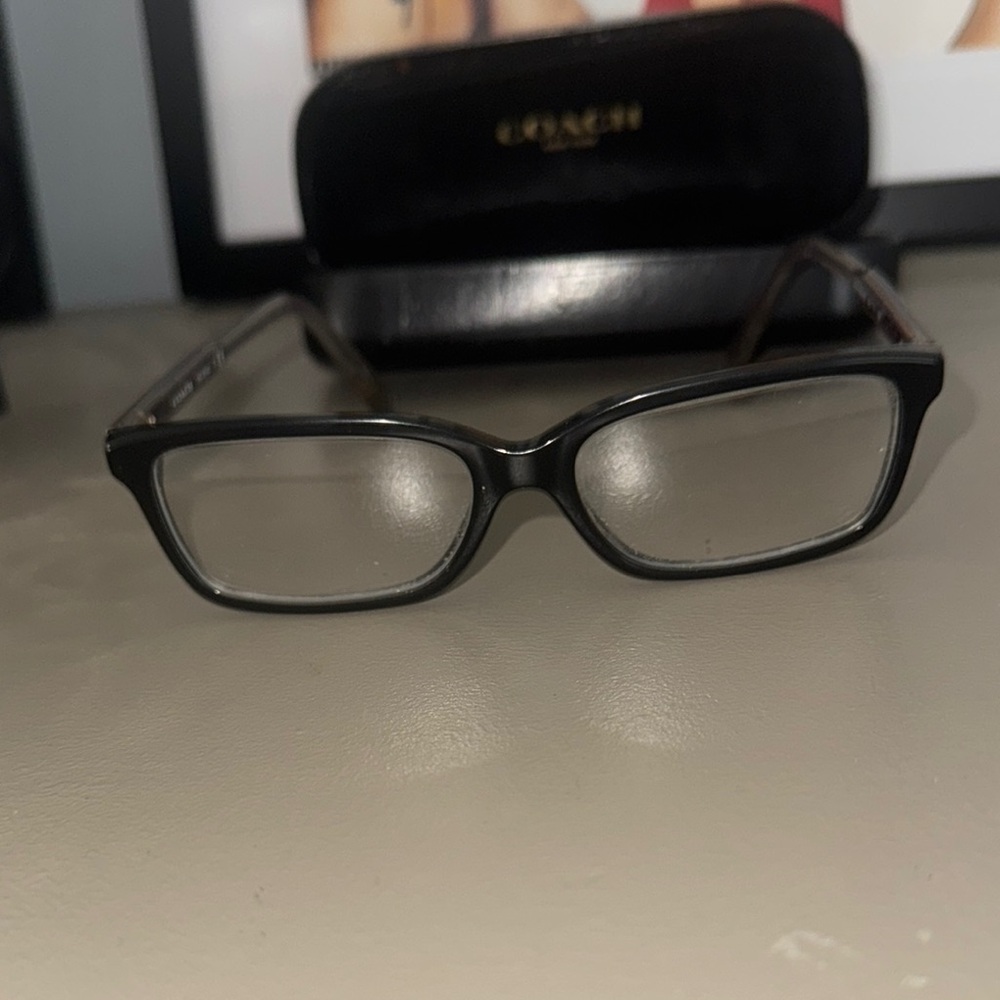 Coach Black and Gold Eyeglasses with Case - Picture 2 of 8